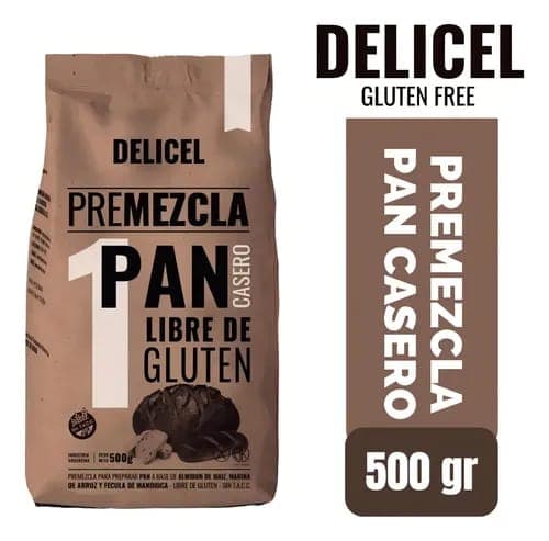 Premezcla sin tacc pan casero delicel